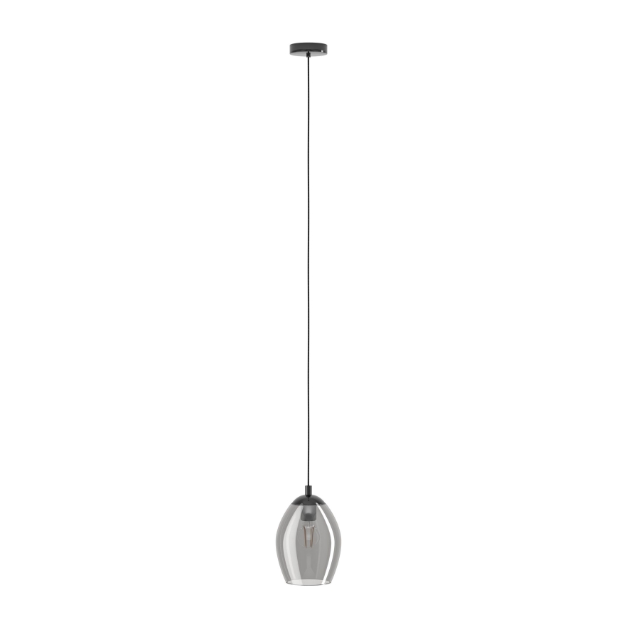 Eglo - Lustra ar auklu 1xE27/60W/230V dūmakains