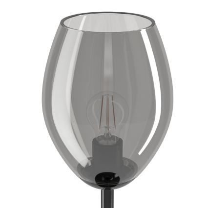 Eglo - Galda lampa 1xE27/60W/230V melna/dūmakaina