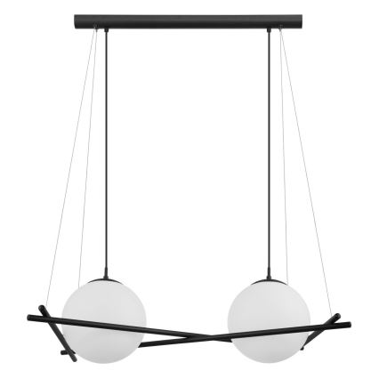 Eglo 39592 - Pakaramais gaismeklis uz kabeļa SALVEZINAS 2xE27/25W/230V