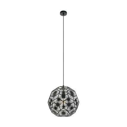 Eglo - Lustra ar auklu 1xE27/60W/230V d. 41 cm melna