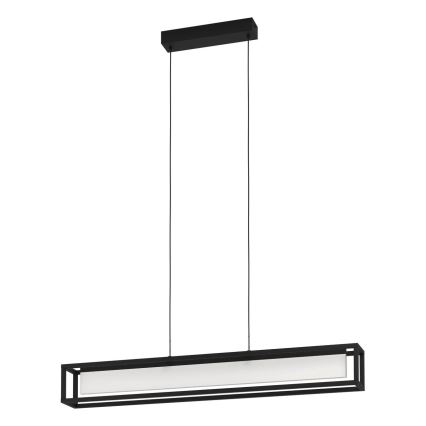 Eglo 39629 - Dimmējama LED lustra uz kabeļa GUALAJO LED/27W/230V melna