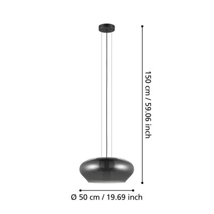 Eglo - Lustra uz auklas 3xE27/20W/230V