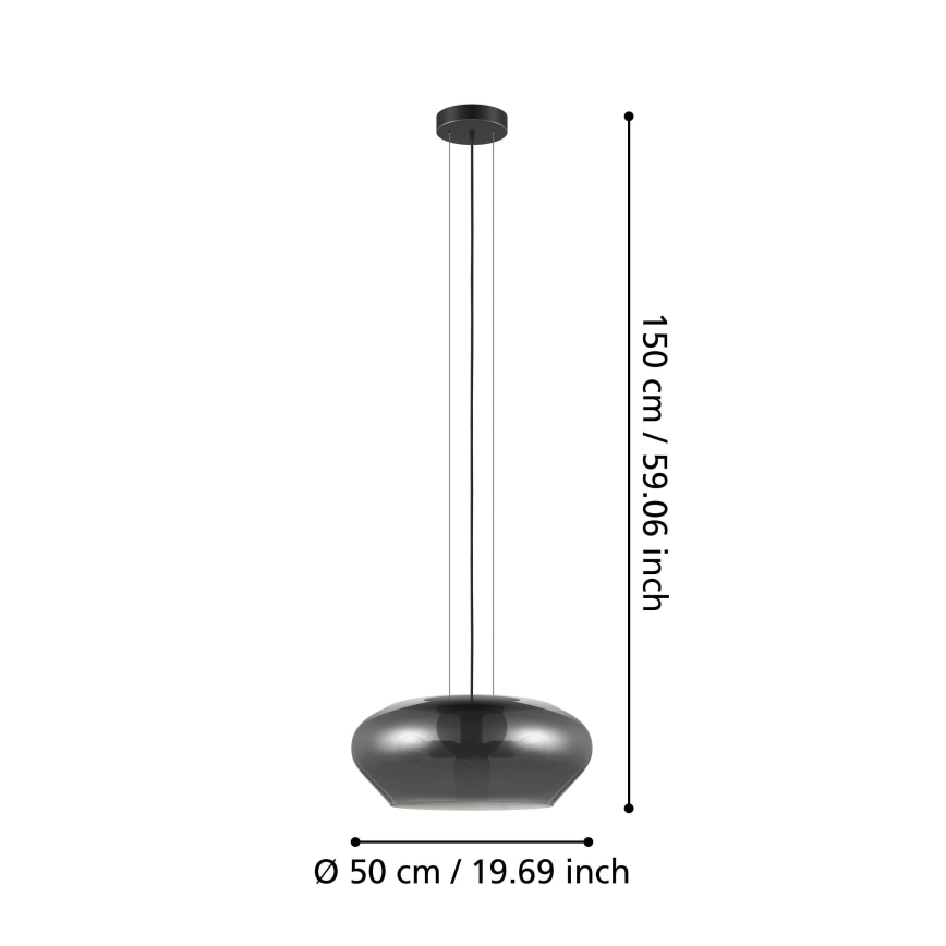 Eglo - Lustra uz auklas 3xE27/20W/230V