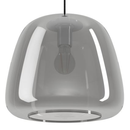 Eglo - Lustra ar auklu 1xE27/40W/230V d. 35 cm dūmakains