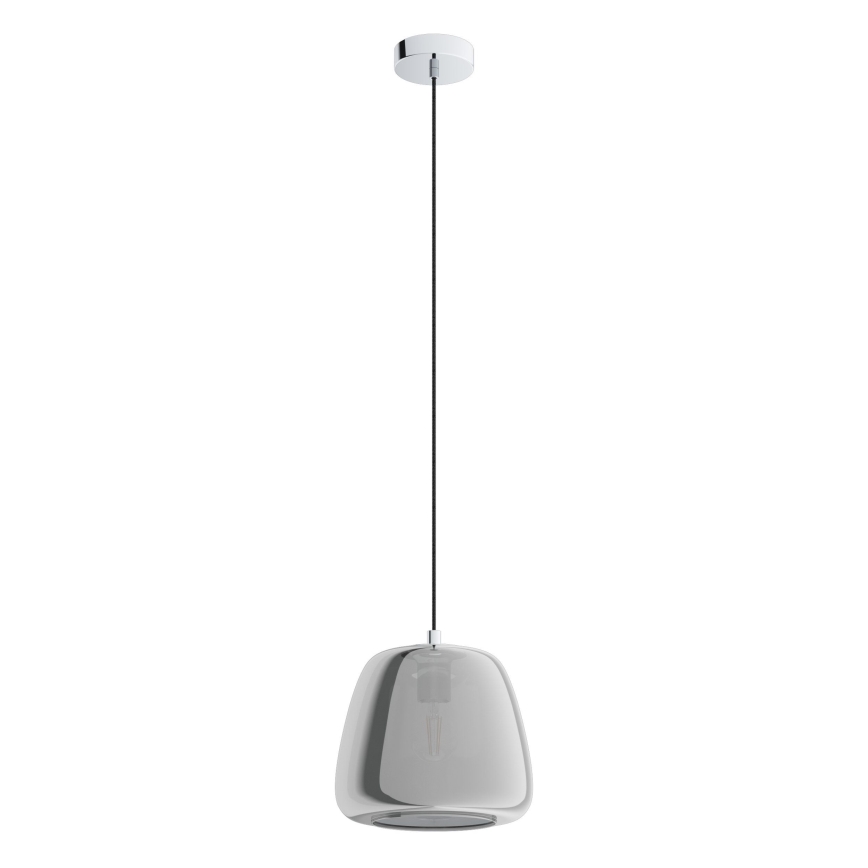 Eglo - Lustra ar auklu 1xE27/40W/230V d. 26 cm dūmakains