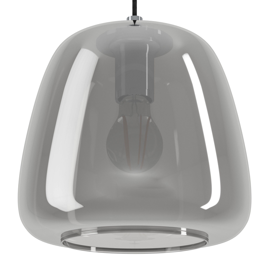 Eglo - Lustra ar auklu 1xE27/40W/230V d. 26 cm dūmakains