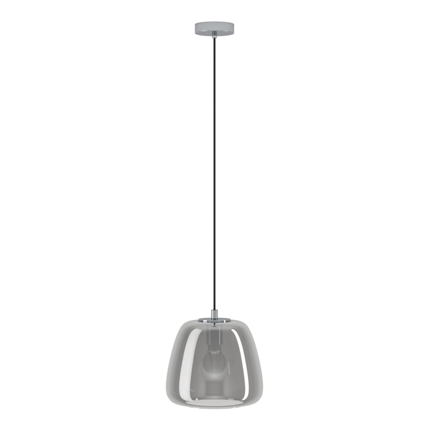 Eglo - Lustra ar auklu 1xE27/40W/230V d. 26 cm dūmakains