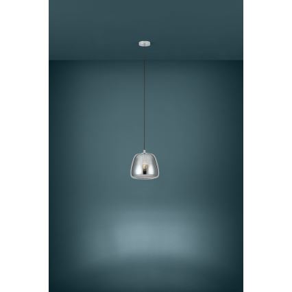 Eglo - Lustra ar auklu 1xE27/40W/230V d. 26 cm dūmakains