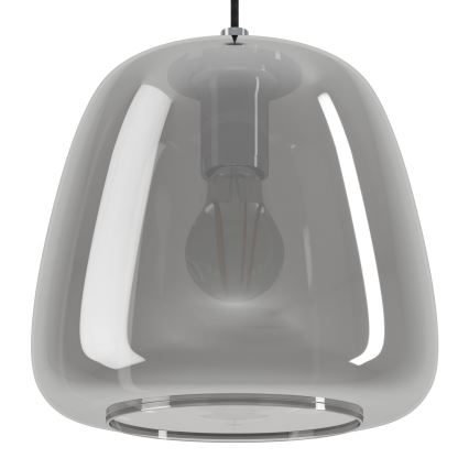 Eglo - Lustra ar auklu 3xE27/40W/230V dūmakains