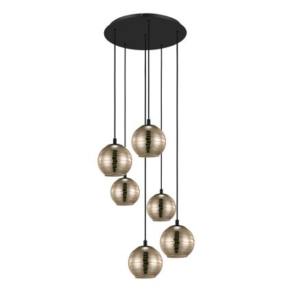Eglo - Lustra uz auklas 6xE27/40W/230V