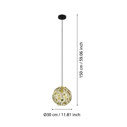 Eglo - Lustra uz auklas 1xE27/60W/230V d. 30 cm