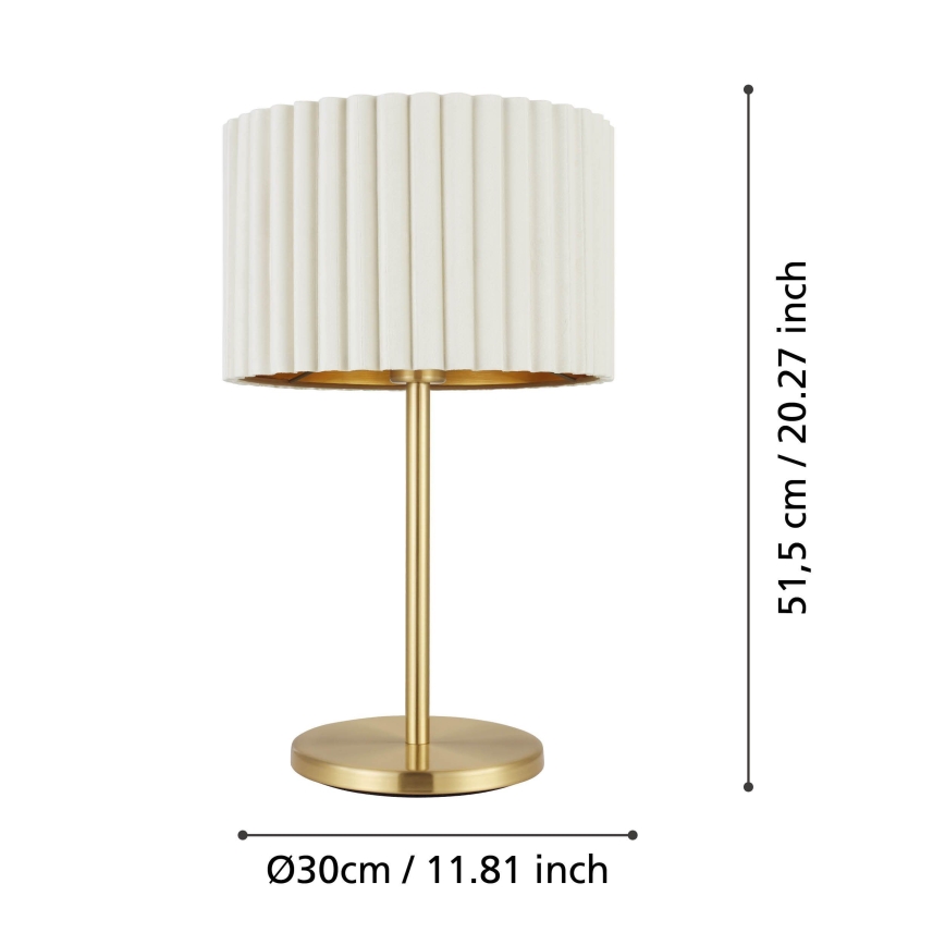 Eglo - Galda lampa 1xE27/40W/230V balta