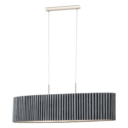 Eglo - Lustra uz auklas 2xE27/40W/230V pelēka
