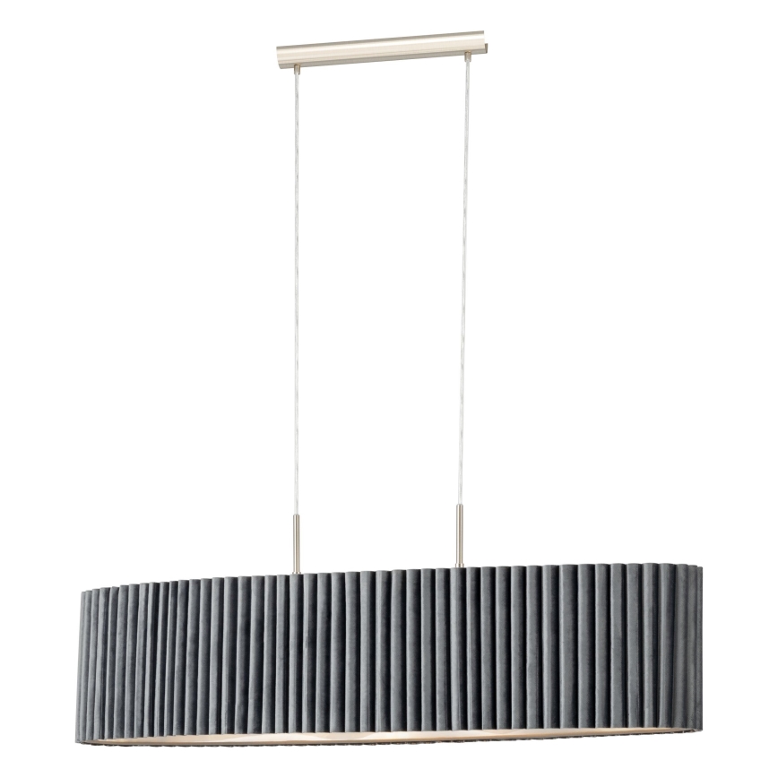 Eglo - Lustra uz auklas 2xE27/40W/230V pelēka