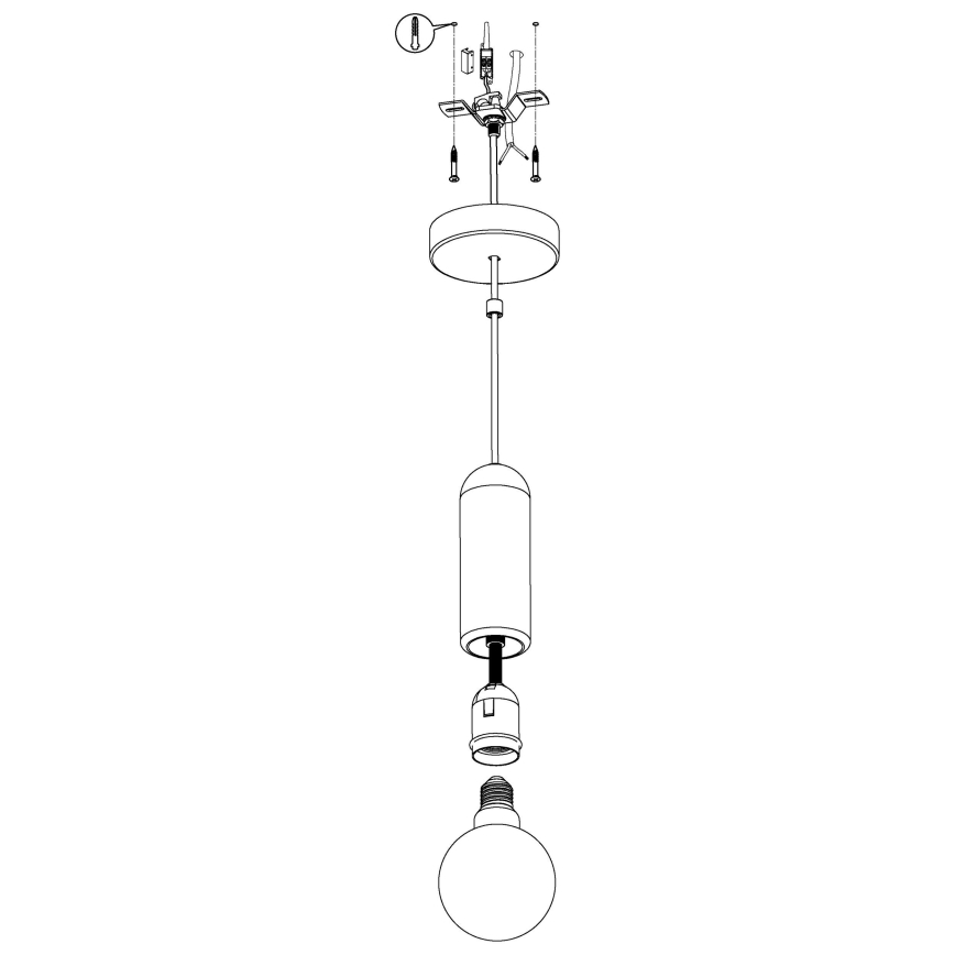 Eglo - Lustra ar auklu 1xE27/40W/230V
