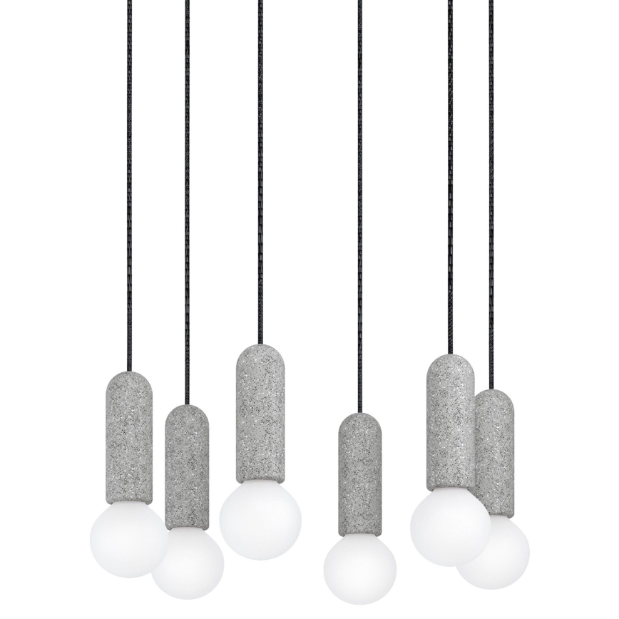 Eglo - Lustra ar auklu 6xE27/40W/230V zirneklis