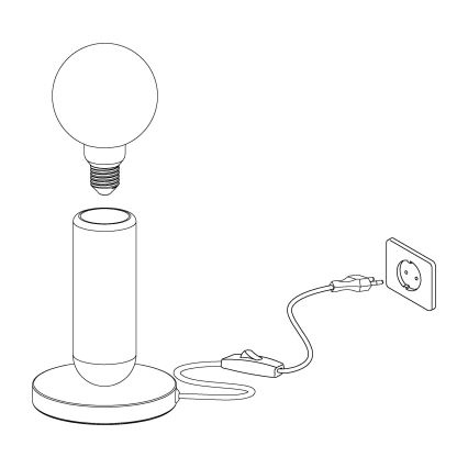 Eglo - Galda lampa 1xE27/40W/230V