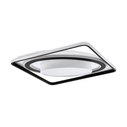 Eglo - LED Aptumšojama griestu lampa LED/21,5W/230V + LED/10,5W + LED/3W 3000-6500K melna + tālvadības pults