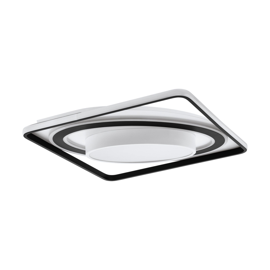 Eglo - LED Aptumšojama griestu lampa LED/21,5W/230V + LED/10,5W + LED/3W 3000-6500K melna + tālvadības pults