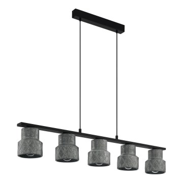 Eglo 39855 - Lustra uz vada HILCOTT 5xE27/40W/230V