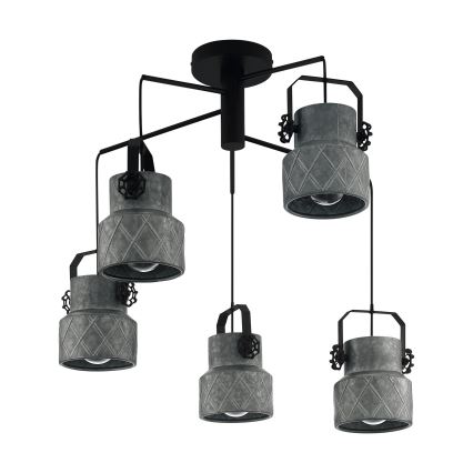 Eglo 39856 - HILCOTT pie griestiem montējama lampa 5xE27/40W/230V