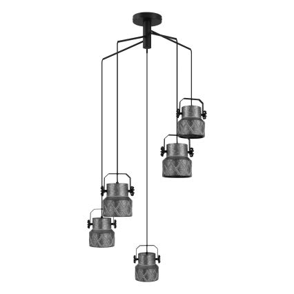Eglo 39856 - HILCOTT pie griestiem montējama lampa 5xE27/40W/230V