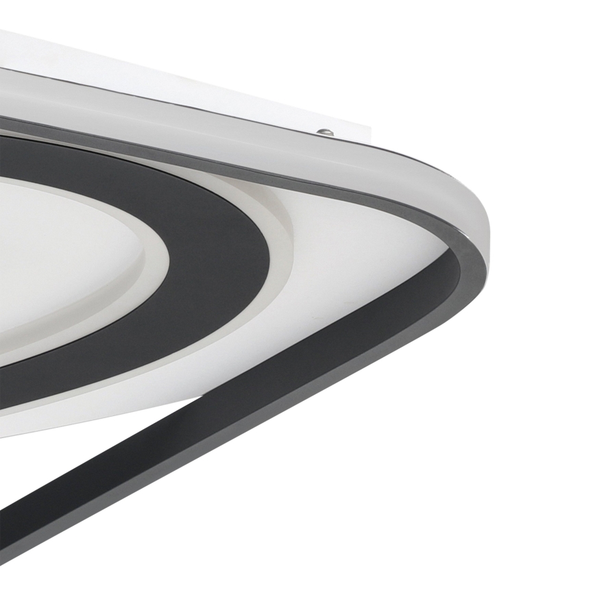Eglo - LED Aptumšojama griestu lampa LED/28W/230V+LED/13W+ LED/2,8W 3000-6500K melna + tālvadības pults