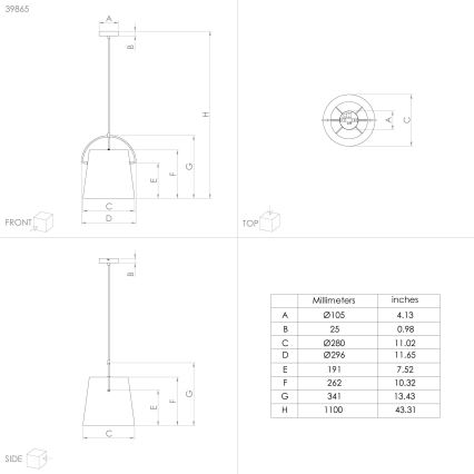 Eglo - Lustra uz auklas 1xE27/40W/230V