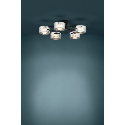 Eglo - LED Aptumšojama pie virsmas stiprināma lustra 5xLED/5,4W/230V