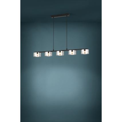 Eglo - LED Aptumšojama lustra uz auklas 5xLED/5,4W/230V