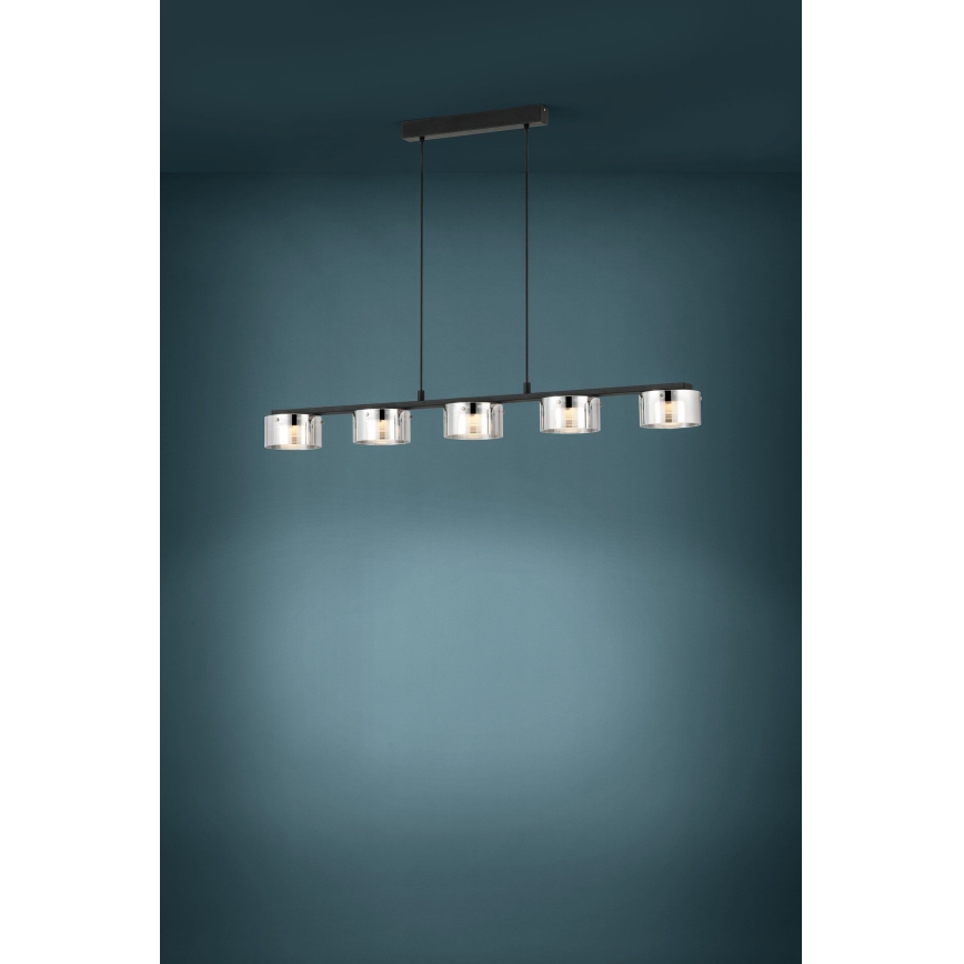 Eglo - LED Aptumšojama lustra uz auklas 5xLED/5,4W/230V