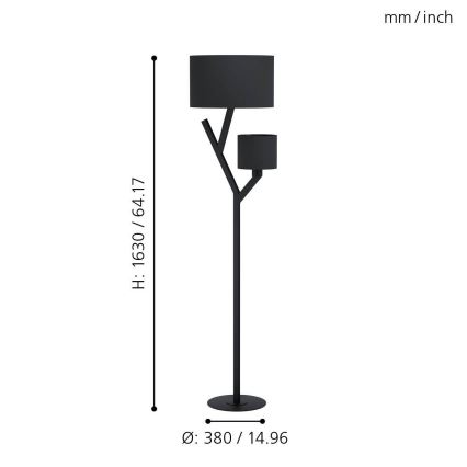 Eglo - Stāvlampa 2xE27/40W/230V