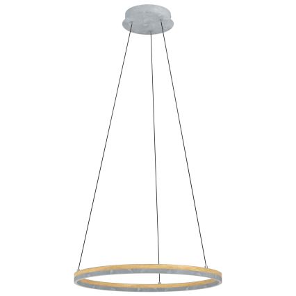 Eglo - LED Aptumšojama lustra ar auklu LED/36W/230V 3000K pelēka/ozols