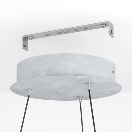 Eglo - LED Aptumšojama lustra ar auklu LED/36W/230V 3000K pelēka/ozols