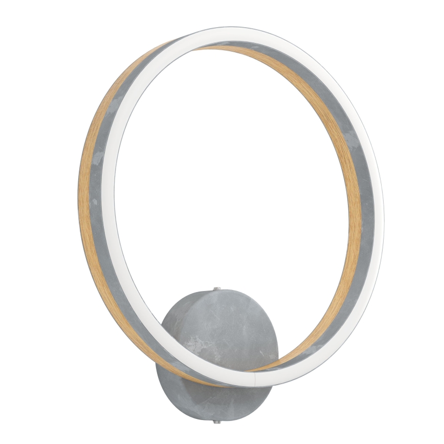 Eglo - LED Sienas lampa LED/12W/230V 3000K pelēka/ozols