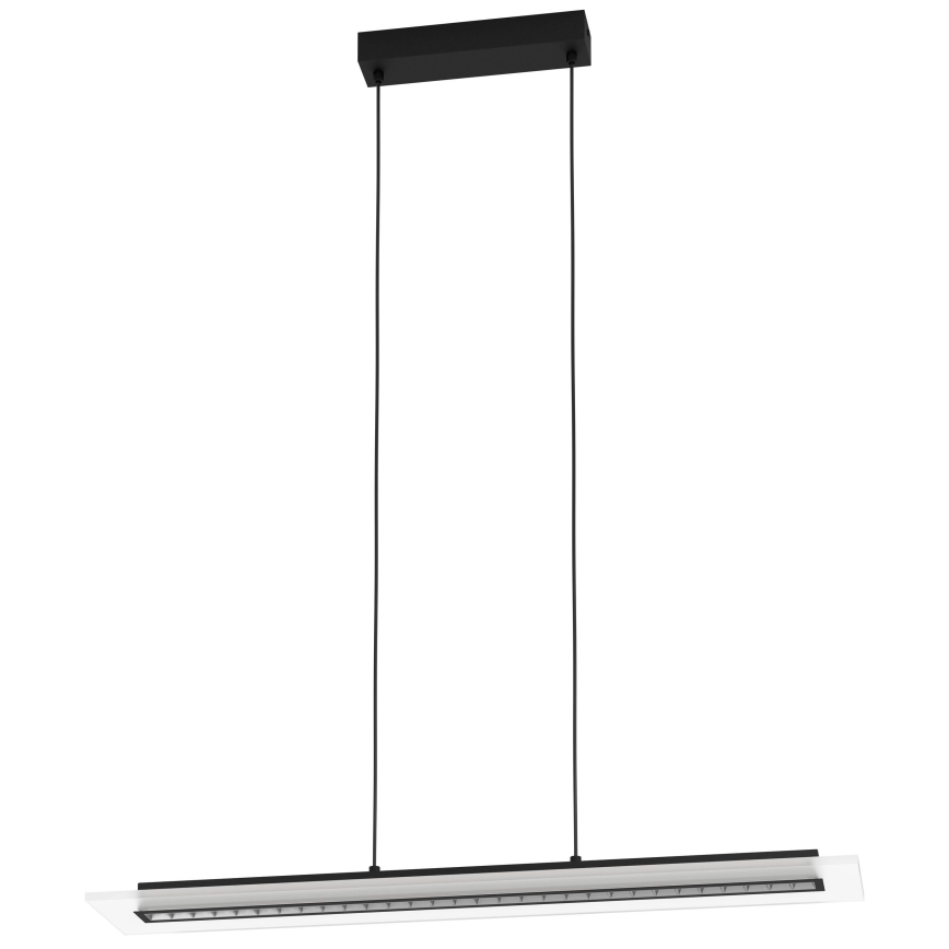 Eglo - LED Aptumšojama lustra ar auklu LED/57,5W/230V 3000K melna + tālvadības pults