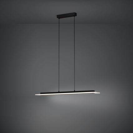 Eglo - LED Aptumšojama lustra ar auklu LED/57,5W/230V 3000K melna + tālvadības pults