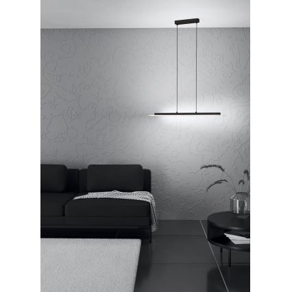 Eglo - LED Aptumšojama lustra ar auklu LED/57,5W/230V 3000K melna + tālvadības pults