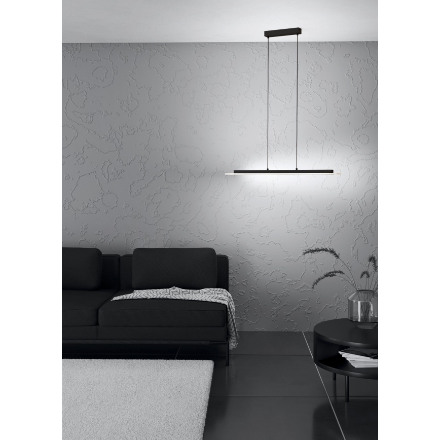 Eglo - LED Aptumšojama lustra ar auklu LED/57,5W/230V 3000K melna + tālvadības pults