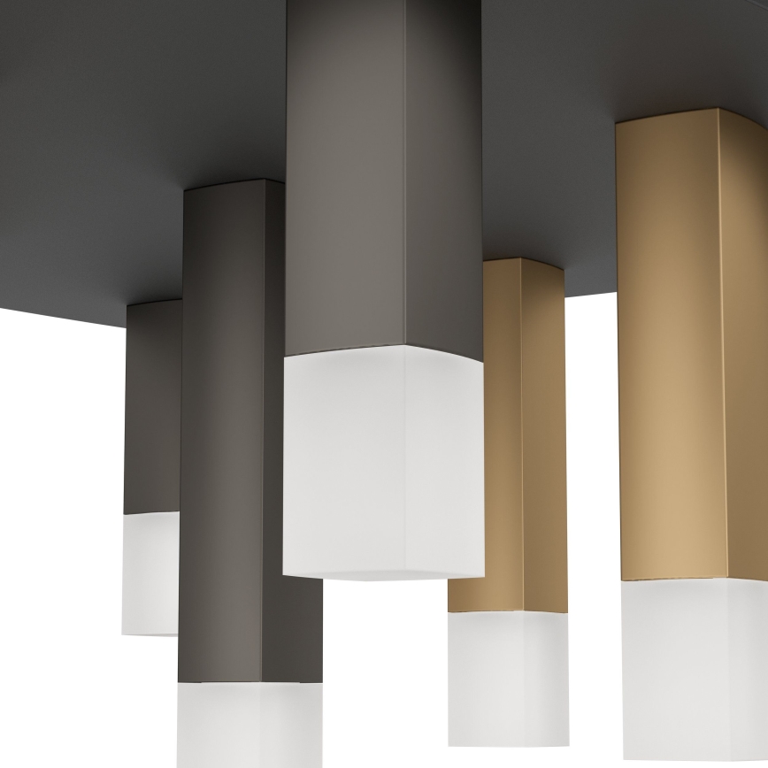Eglo - LED Aptumšojama griestu lampa 9xLED/3,1W/230V 3000K antracīta/zelta
