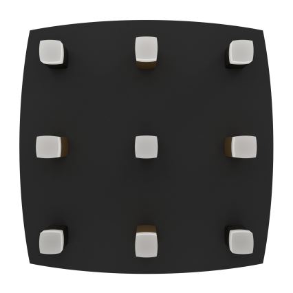 Eglo - LED Aptumšojama griestu lampa 9xLED/3,1W/230V 3000K antracīta/zelta