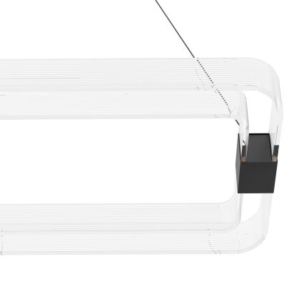 Eglo - LED Aptumšojama lustra ar auklu LED/39,2W/230V 3000K melna