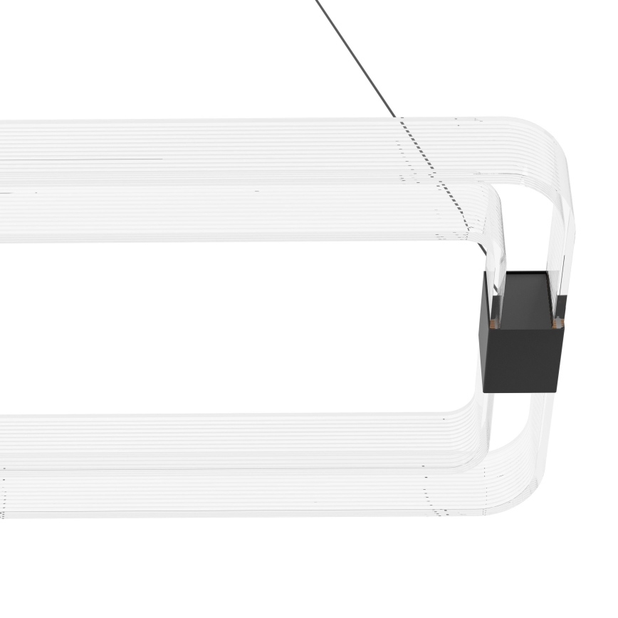 Eglo - LED Aptumšojama lustra ar auklu LED/39,2W/230V 3000K melna