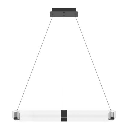 Eglo - LED Aptumšojama lustra ar auklu LED/39,2W/230V 3000K melna