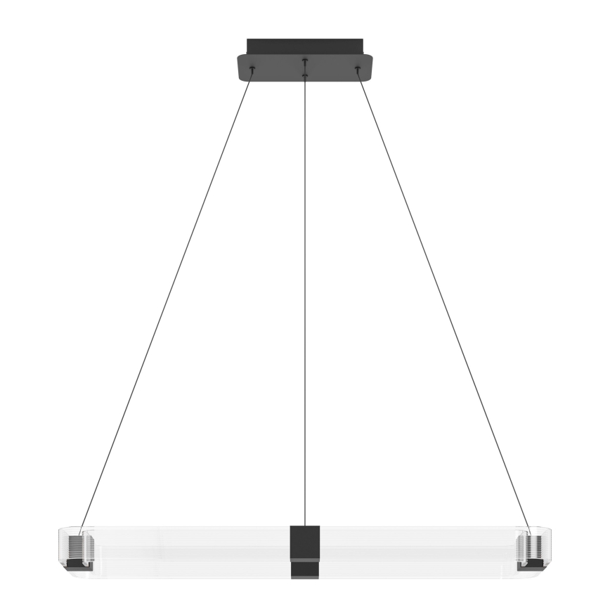 Eglo - LED Aptumšojama lustra ar auklu LED/39,2W/230V 3000K melna