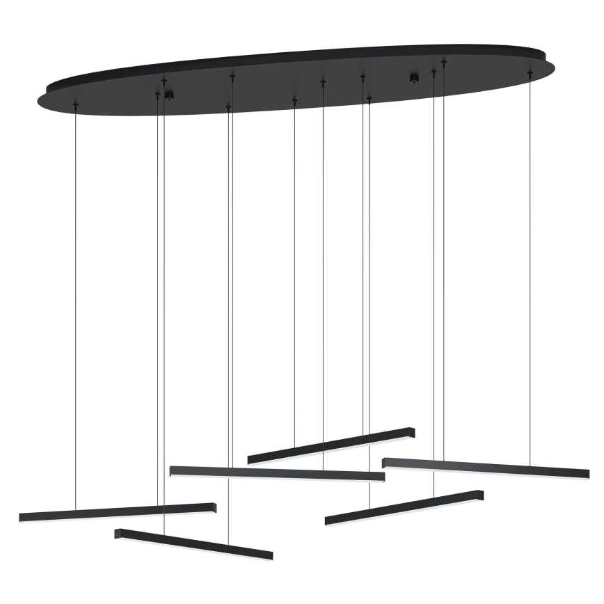 Eglo - LED Aptumšojama lustra ar auklu 6xLED/8,4W/230V 3000K melna