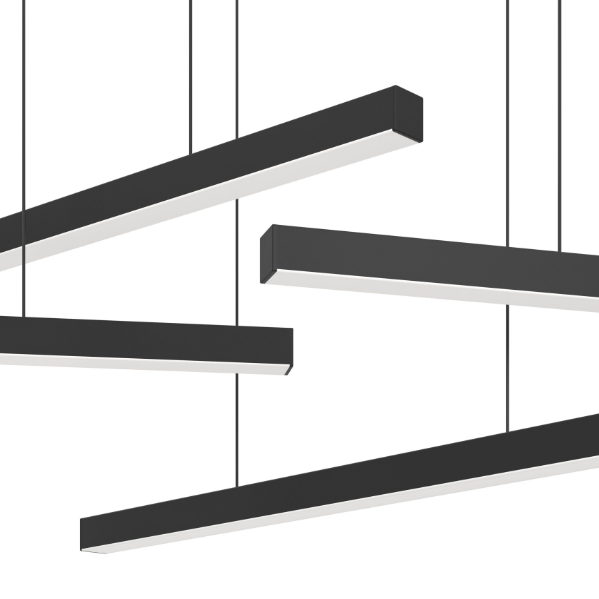 Eglo - LED Aptumšojama lustra ar auklu 6xLED/8,4W/230V 3000K melna