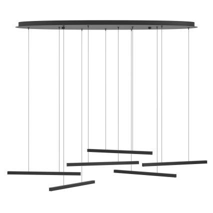 Eglo - LED Aptumšojama lustra ar auklu 6xLED/8,4W/230V 3000K melna