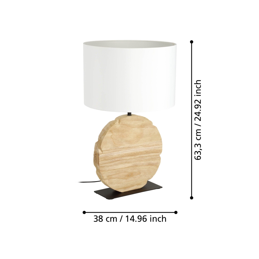 Eglo - Galda lampa 1xE27/40W/230V 63,5 cm brūna