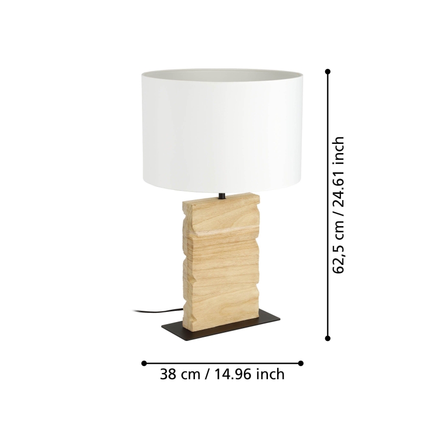 Eglo - Galda lampa 1xE27/40W/230V 62,5 cm brūna